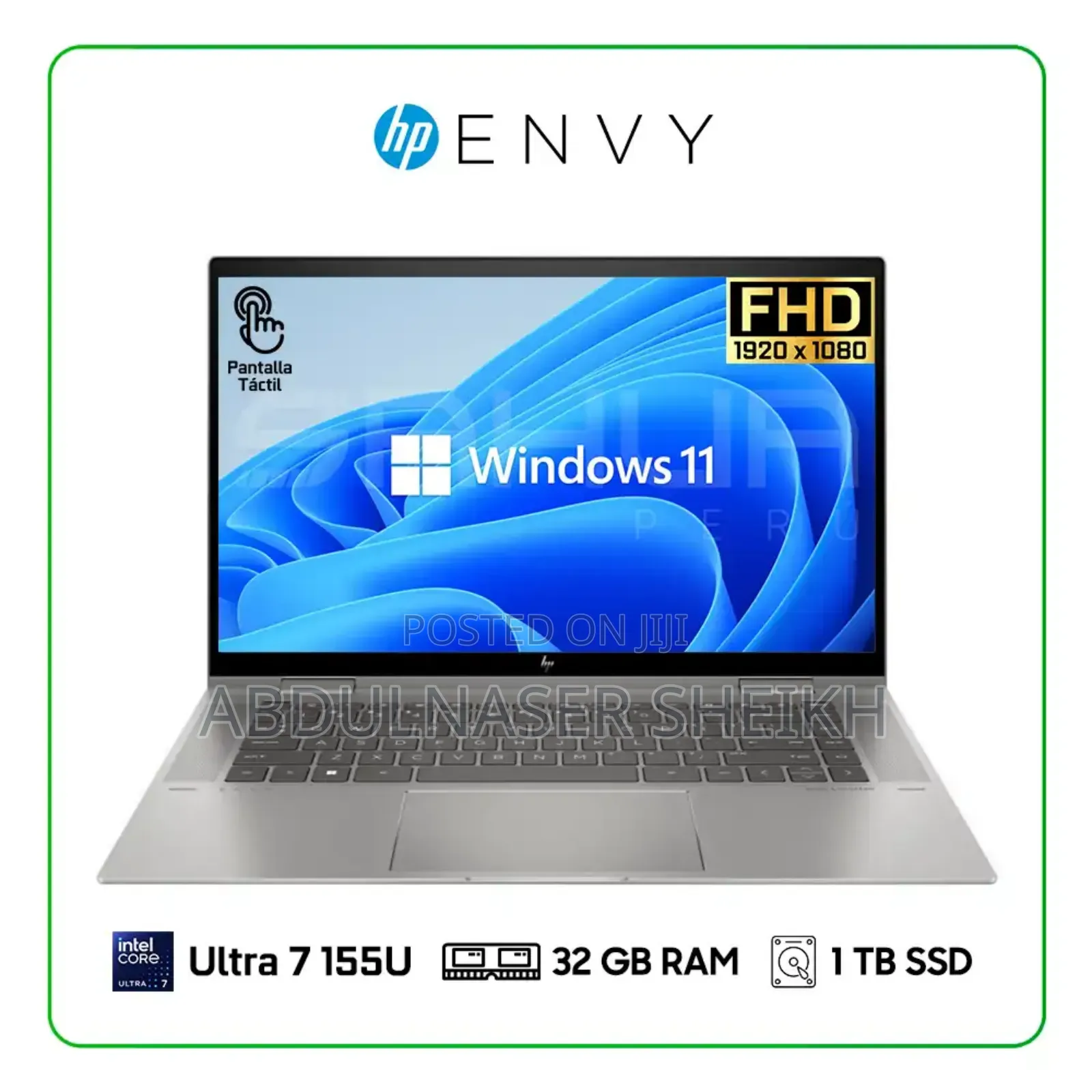 New Laptop HP Envy X360 15-Cp0013nr 32GB Intel Core Ultra 7 SSD 1T