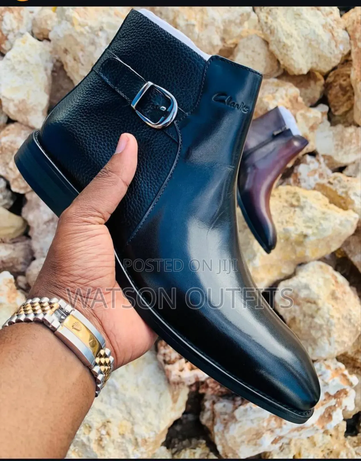 Boots Official With Side Buckles and Zipper
