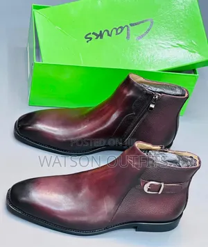 Boots Official With Side Buckles and Zipper