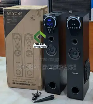 Ailyons Twin Tower Speakers With Mic
Remote Control
