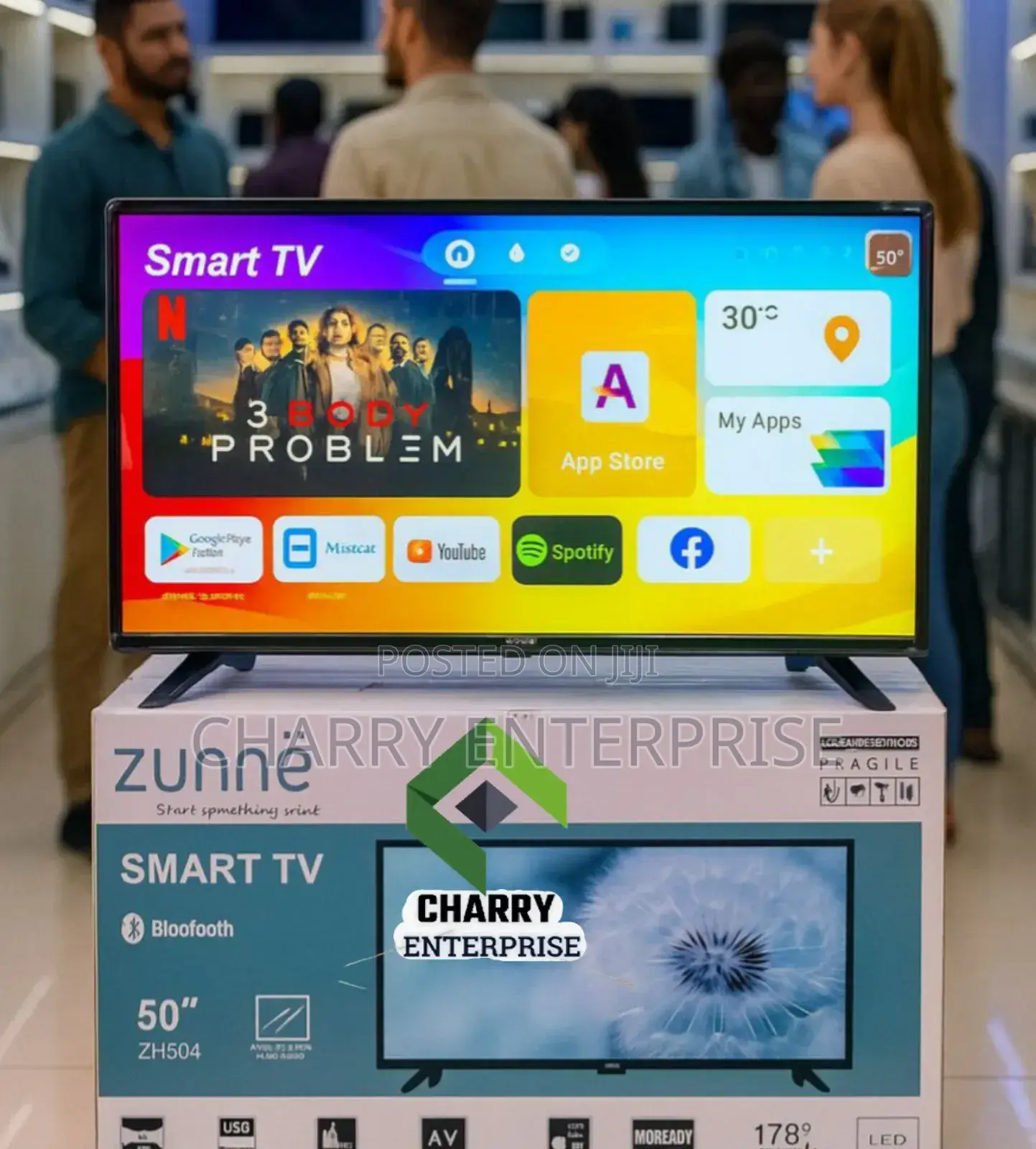 Zunne Smart Tv With Bluetooth 50 Inch Picha Angavu Zimerudi