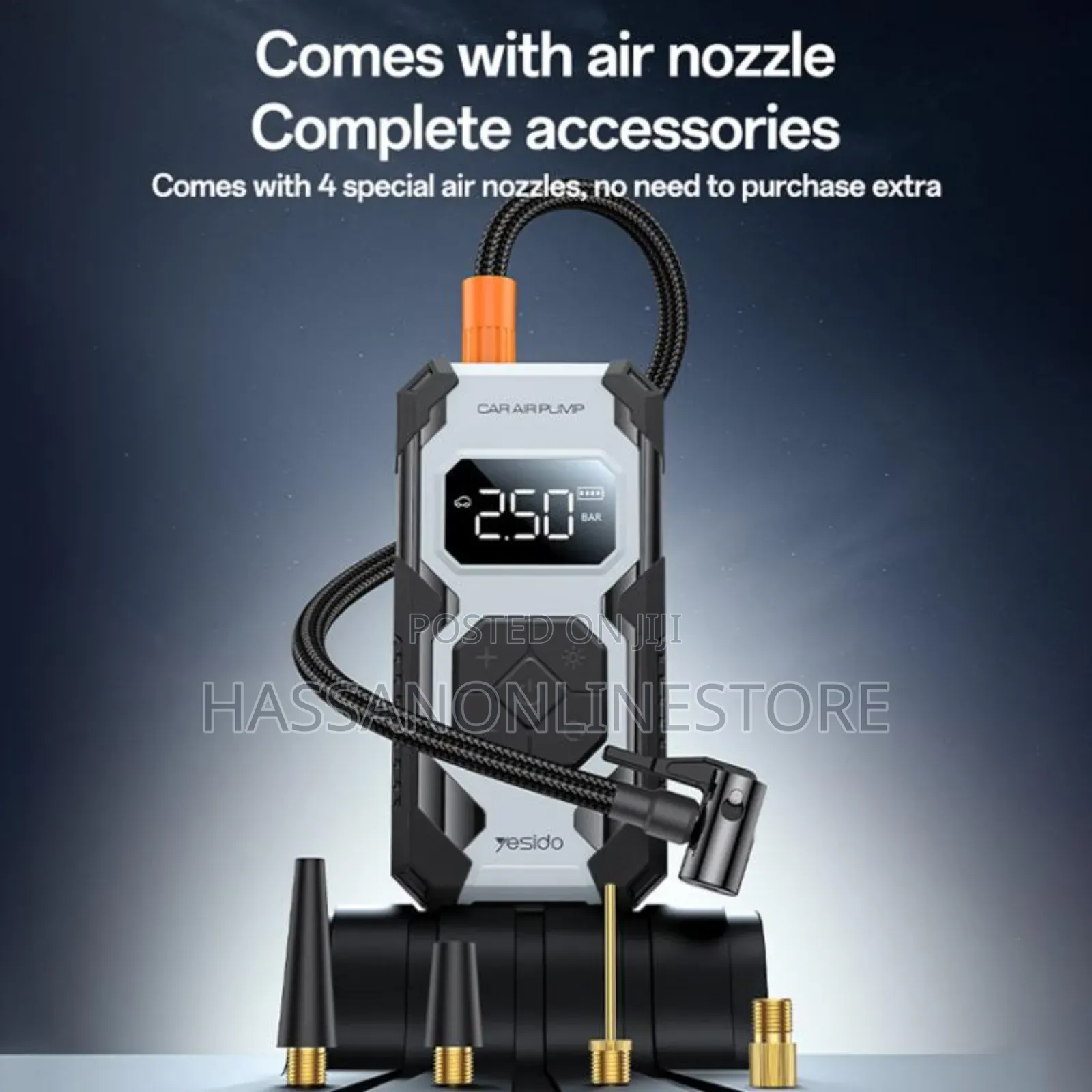 Yesido Vc12 7800mah Multi-Function Car Tire Inflator