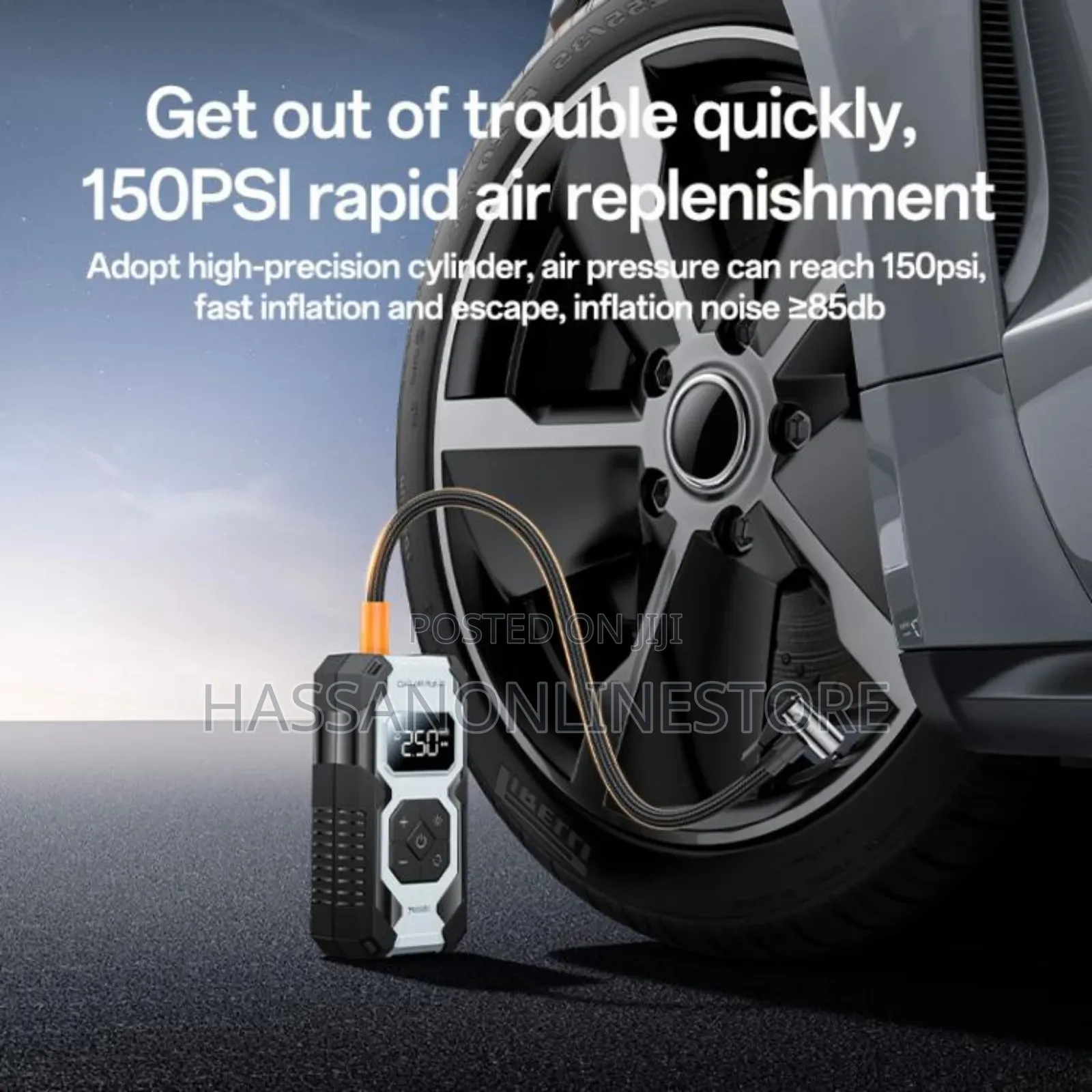Yesido Vc12 7800mah Multi-Function Car Tire Inflator