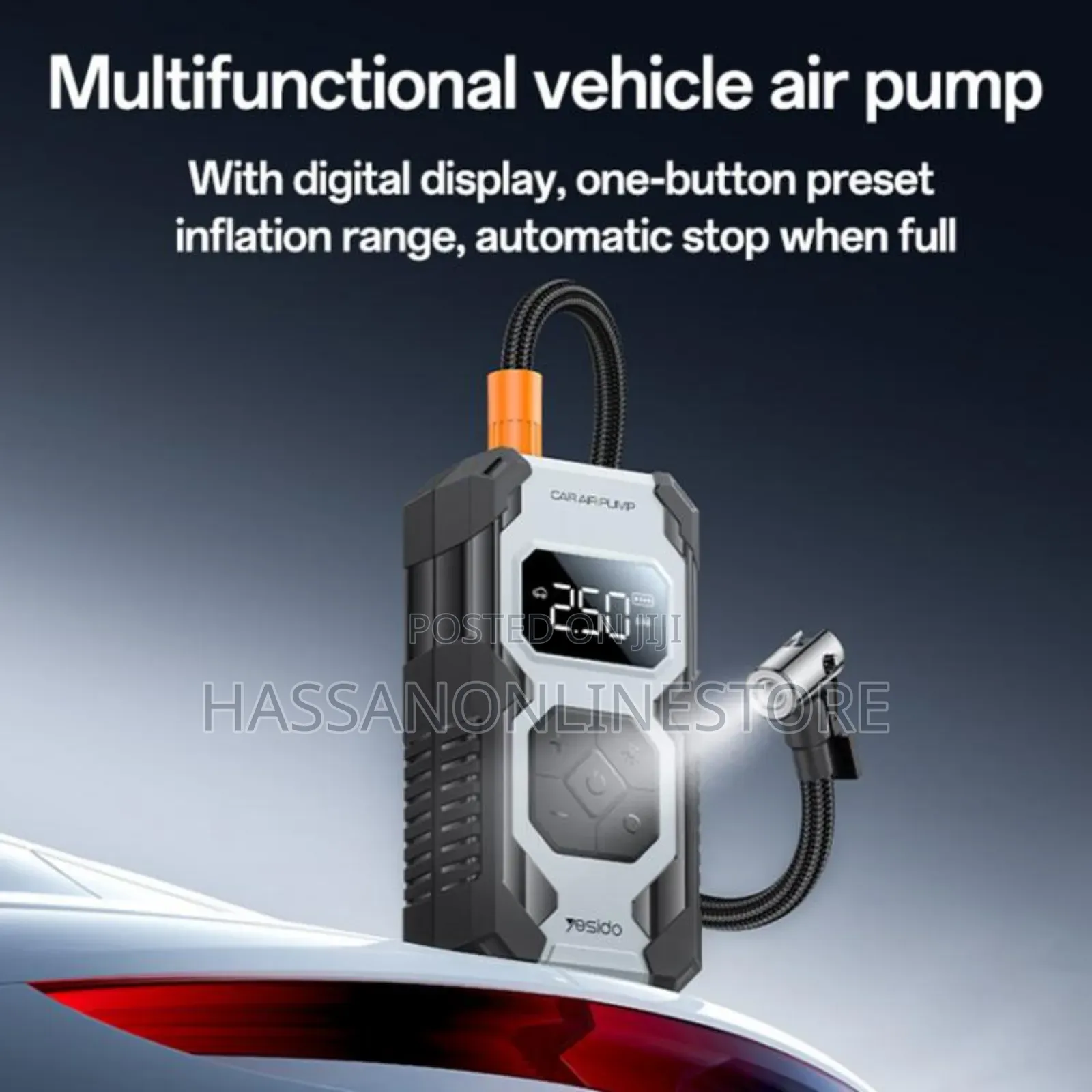 Yesido Vc12 7800mah Multi-Function Car Tire Inflator