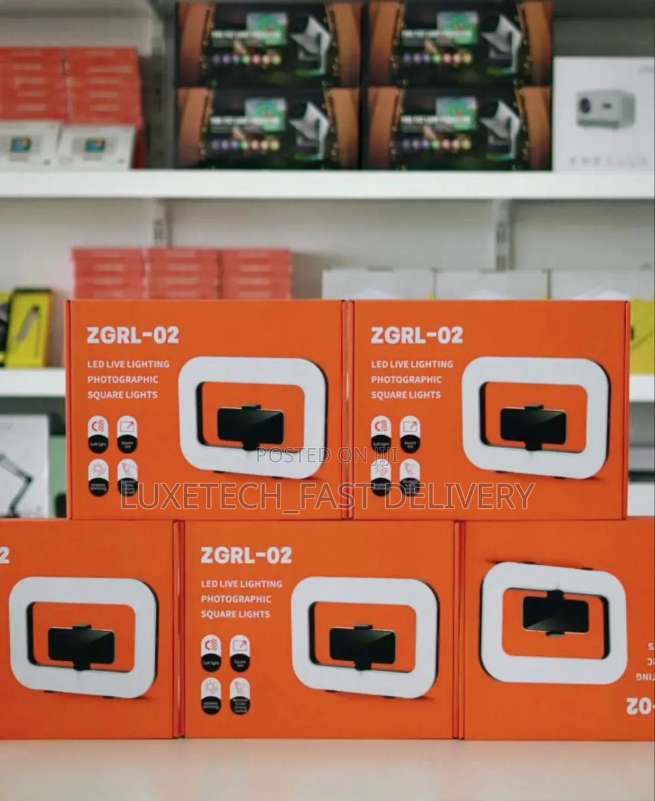 Rechargeable Led Live Lighting Photographic Square Light