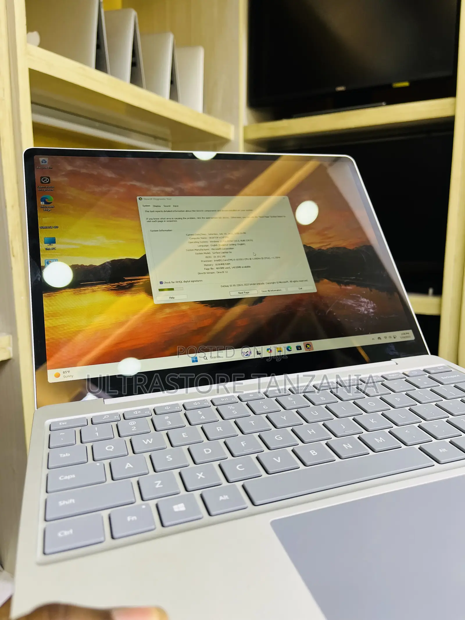 New Laptop Microsoft Surface Laptop Go 16GB Intel Core I5 SSD 256GB