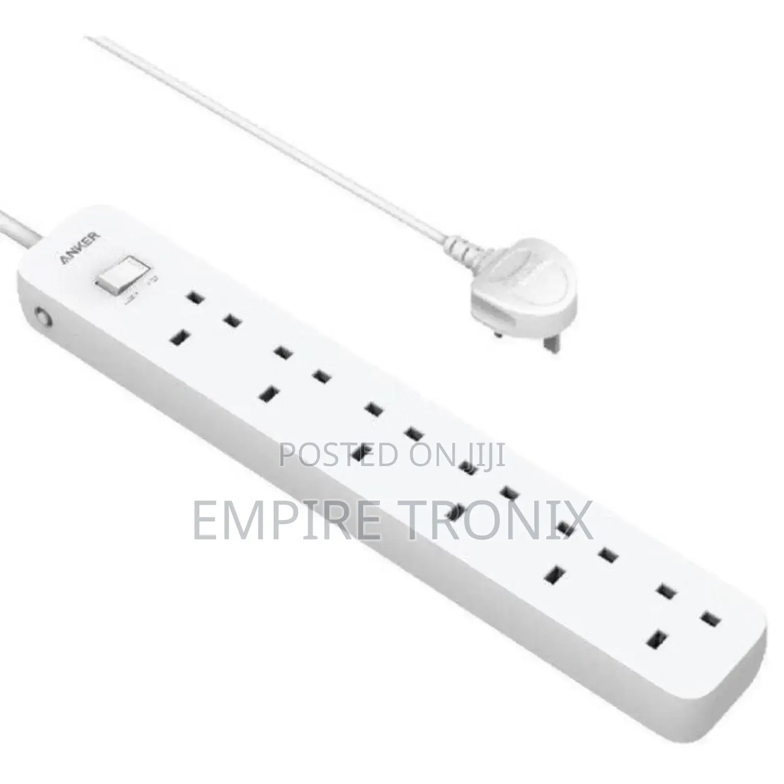 Anker 6 Ac Outlet Power Strip A91f3k21 – 6-Outlet Uk Plug