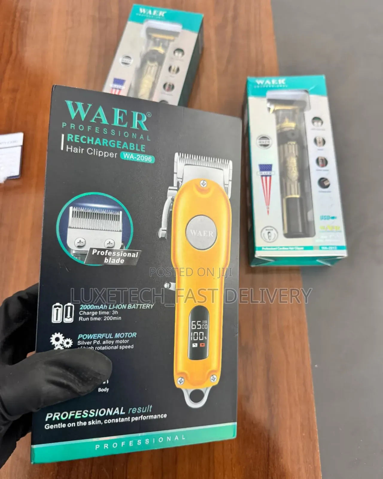 Original Waer Professional Rechargeable Hair Clipper Wa-2096