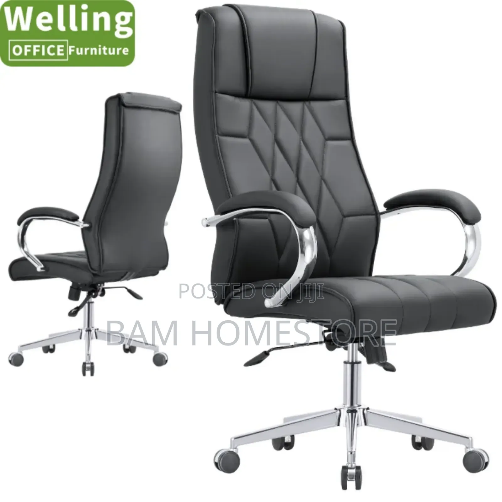 Ergonomic Pu Leather Swivel Chair