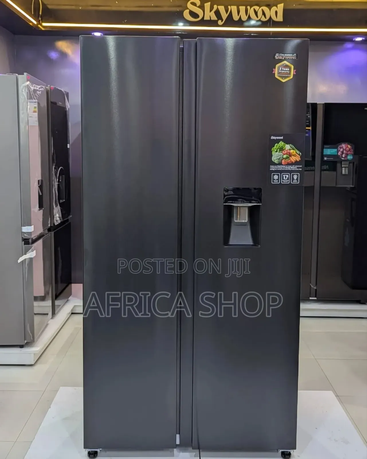 Skywood Side by Side Refrigerator Sky439