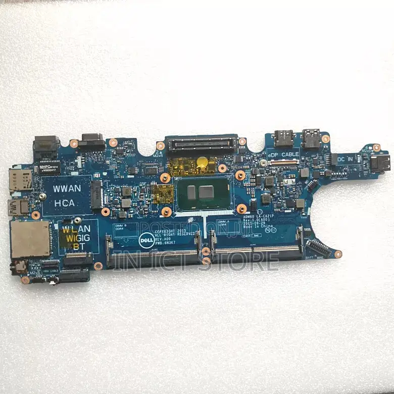 Dell Latitude E5270 Motherbroad I3-6100u La-C621p