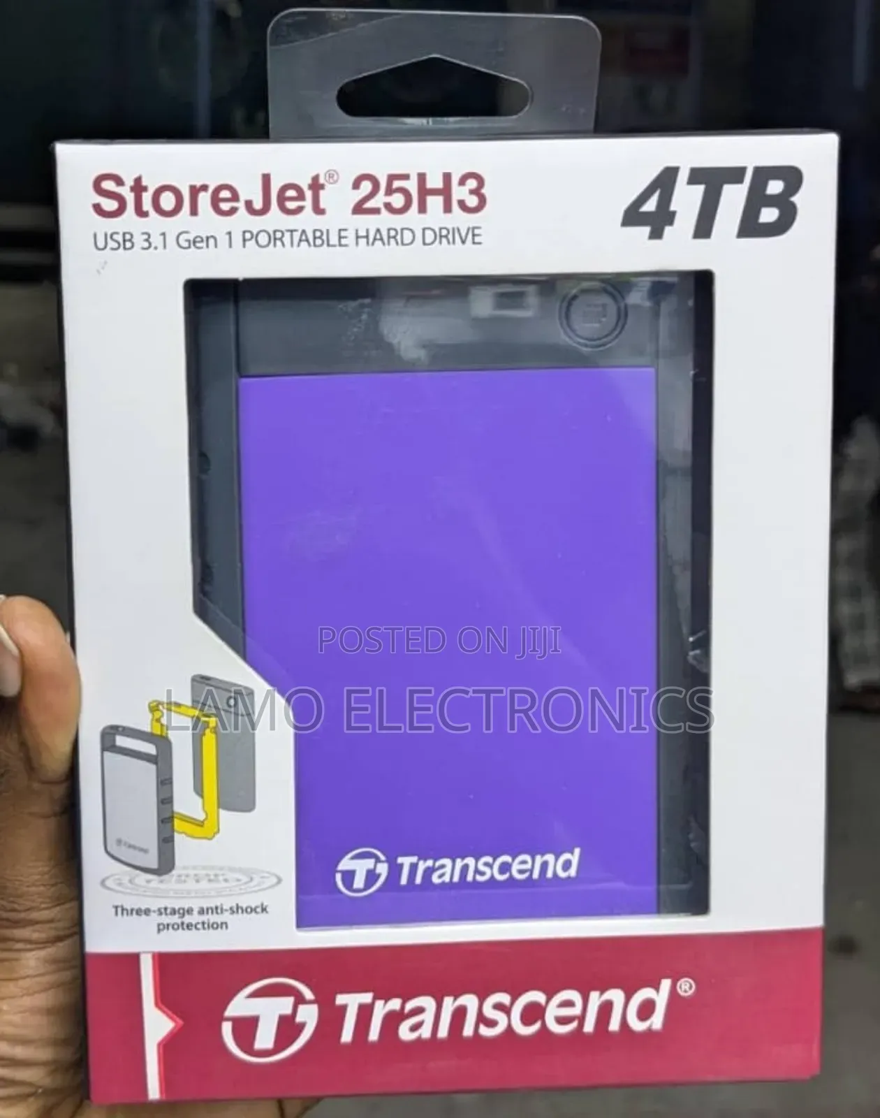 Transcend Storejet 25h3 4tb External Hard Drive