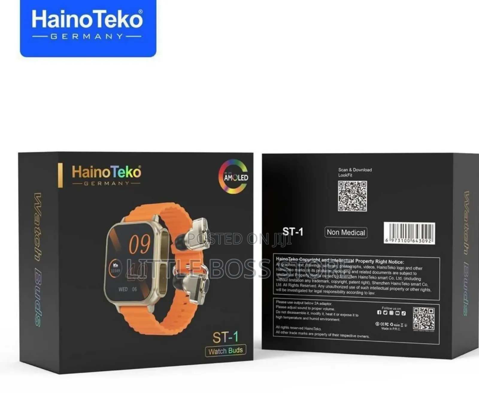 Hainoteko Smart Watch With Free Earpods