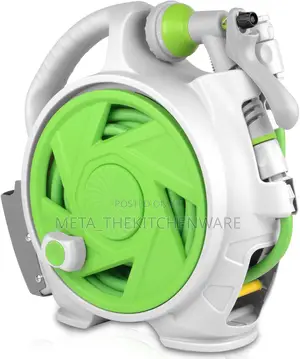 Portable Wall Mount Retractable Garden Hose Reel 50 Ft (15m)
