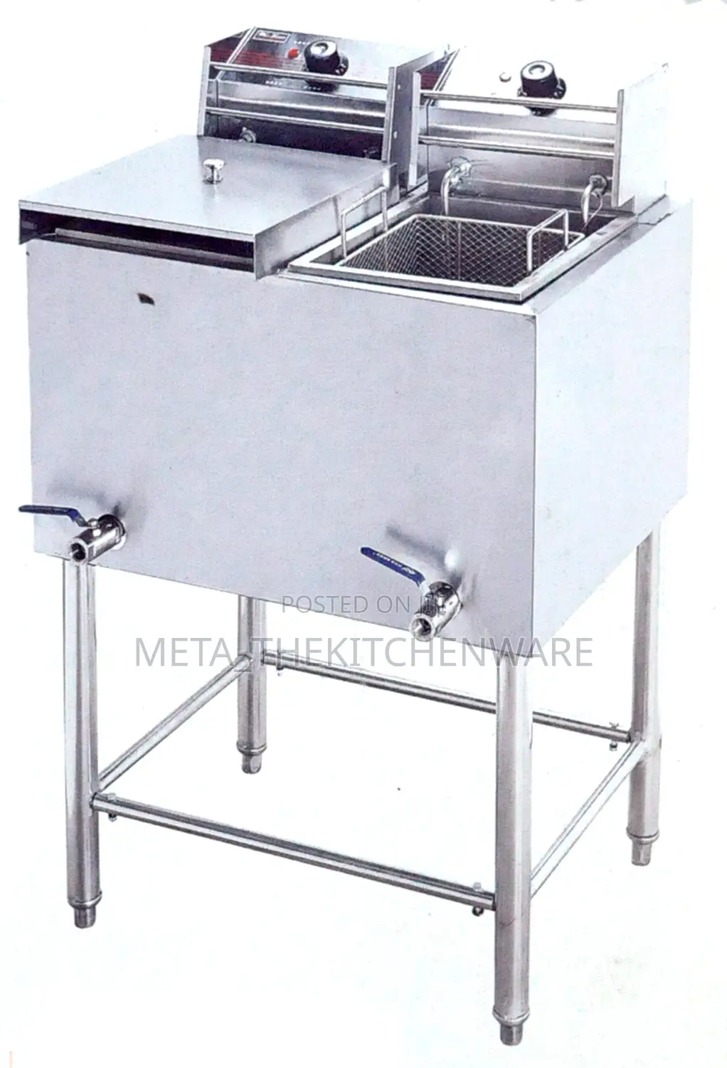 Commercial Electric Dual Deep Fryer 28l