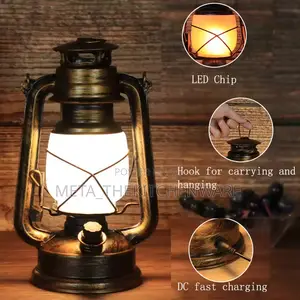 Rechargeable Lantern Lamp 36cm Height 3 Light Mode