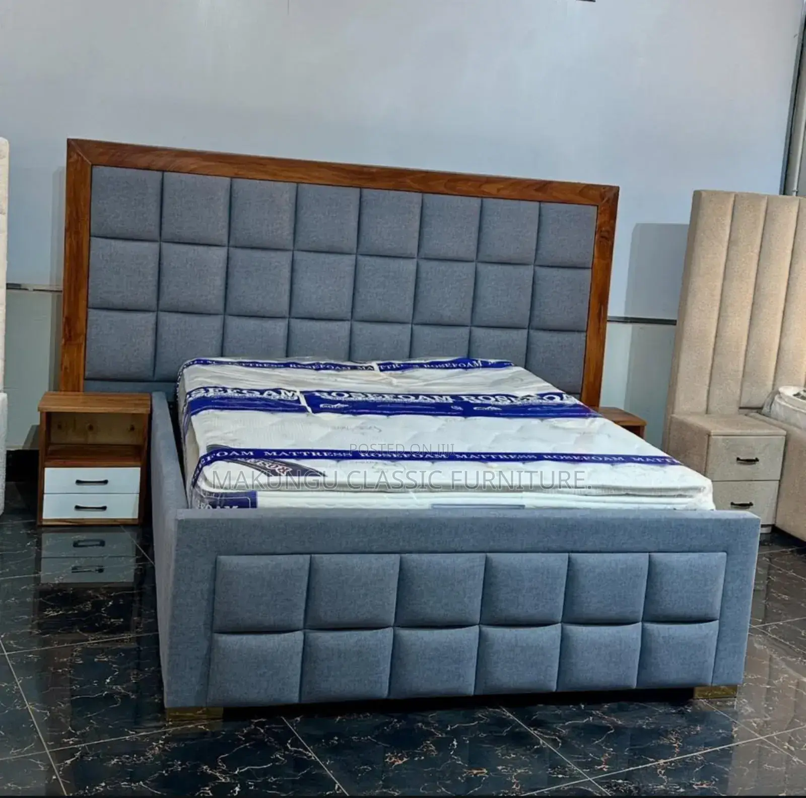 Simple and Modern Bedsofa Mix Mbao With Sides