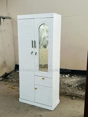 Kabati Milango Miwili Mduara White