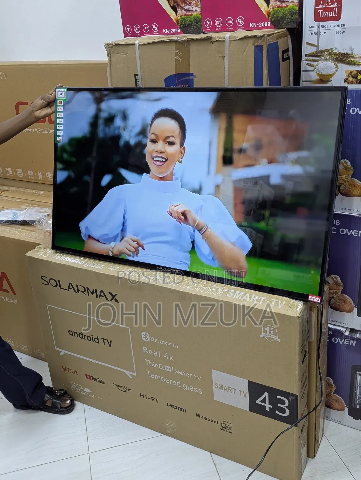 Tv Inchi 43 Smart Real , With Bluetooth Cheap Price