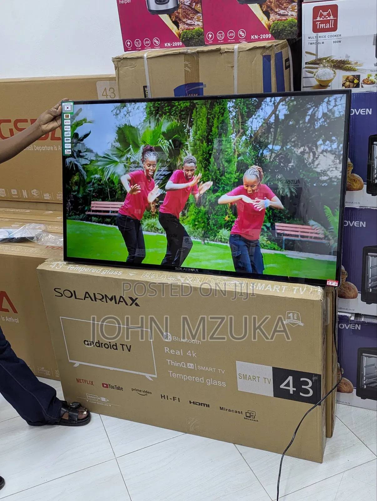 Tv Inchi 43 Smart Real , With Bluetooth Cheap Price