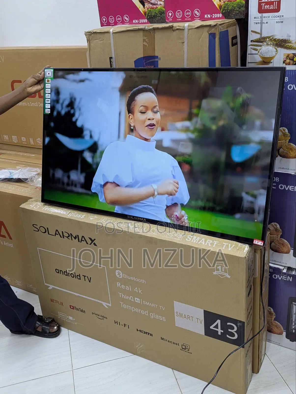 Tv Inchi 43 Smart Real , With Bluetooth Cheap Price