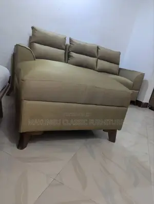 L Shaped Sofa La Half Leather Seats 5