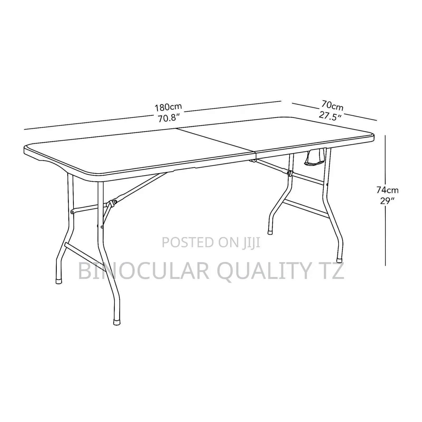 Portable Folding Table Cm180 74cm 74cm