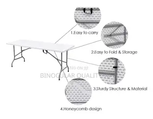 Portable Folding Table Cm180 74cm 74cm