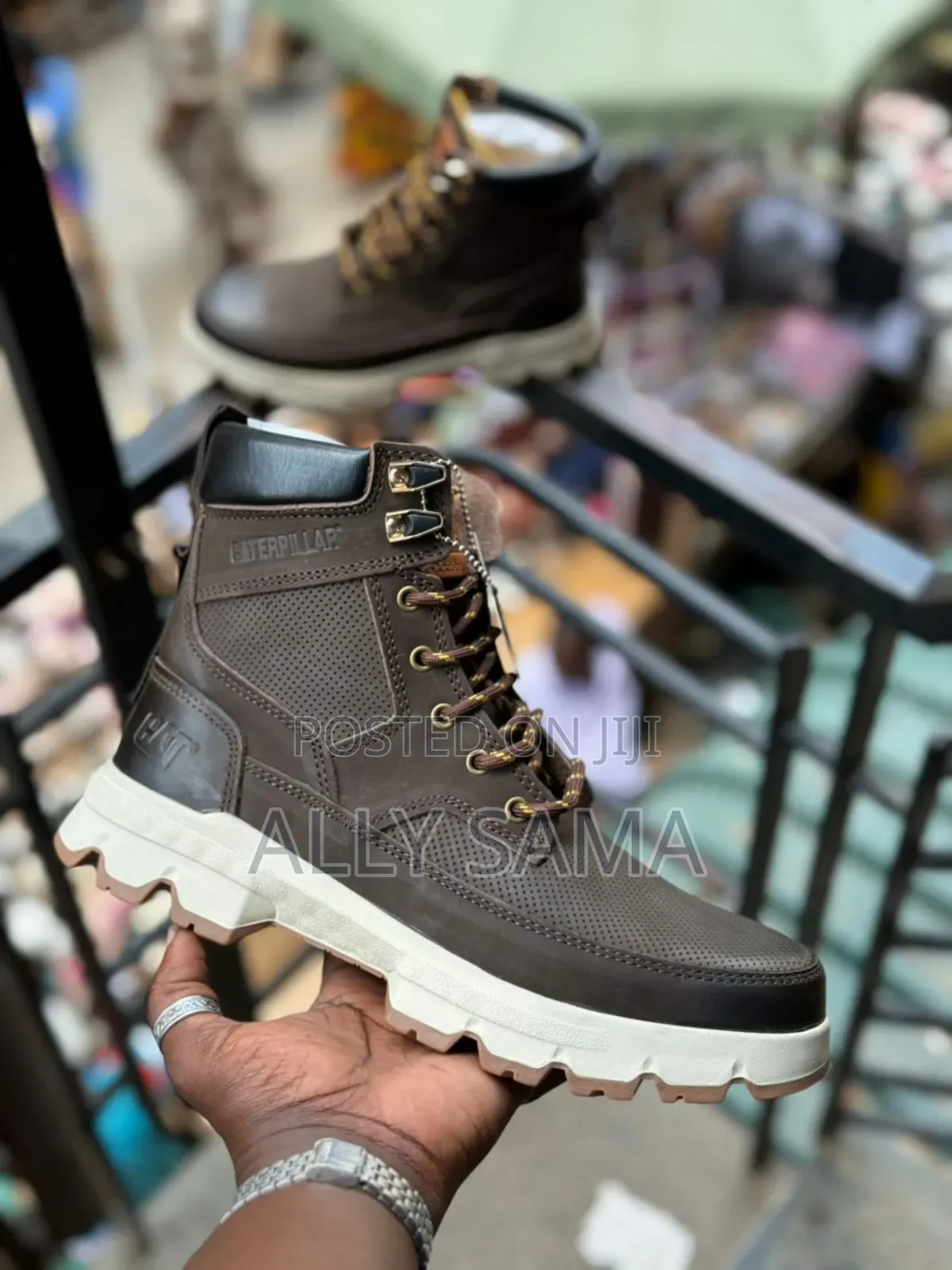 Men's Boots Caterpillar Material Leather