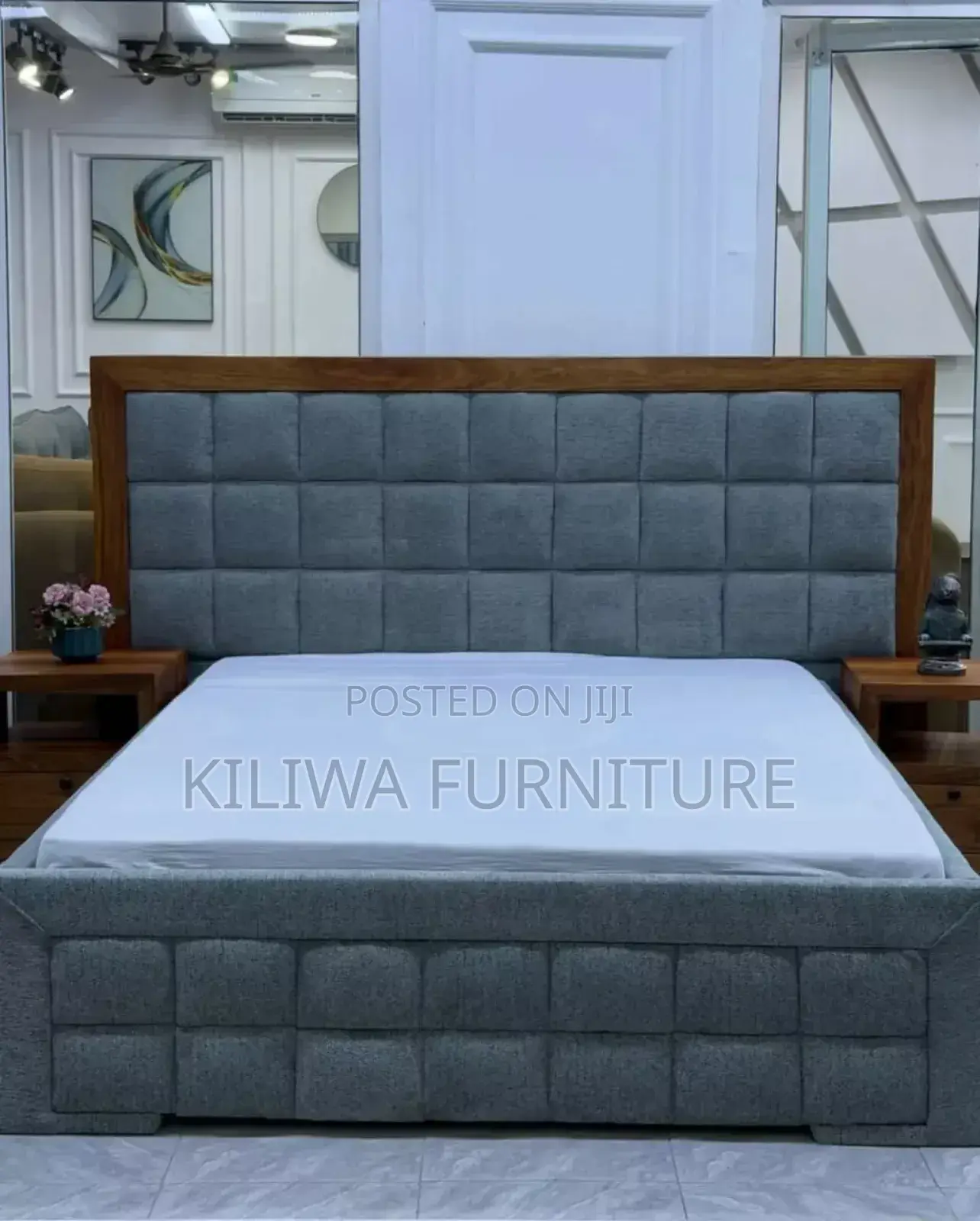 Kitanda Cha Mbao Na Sofa 5 6