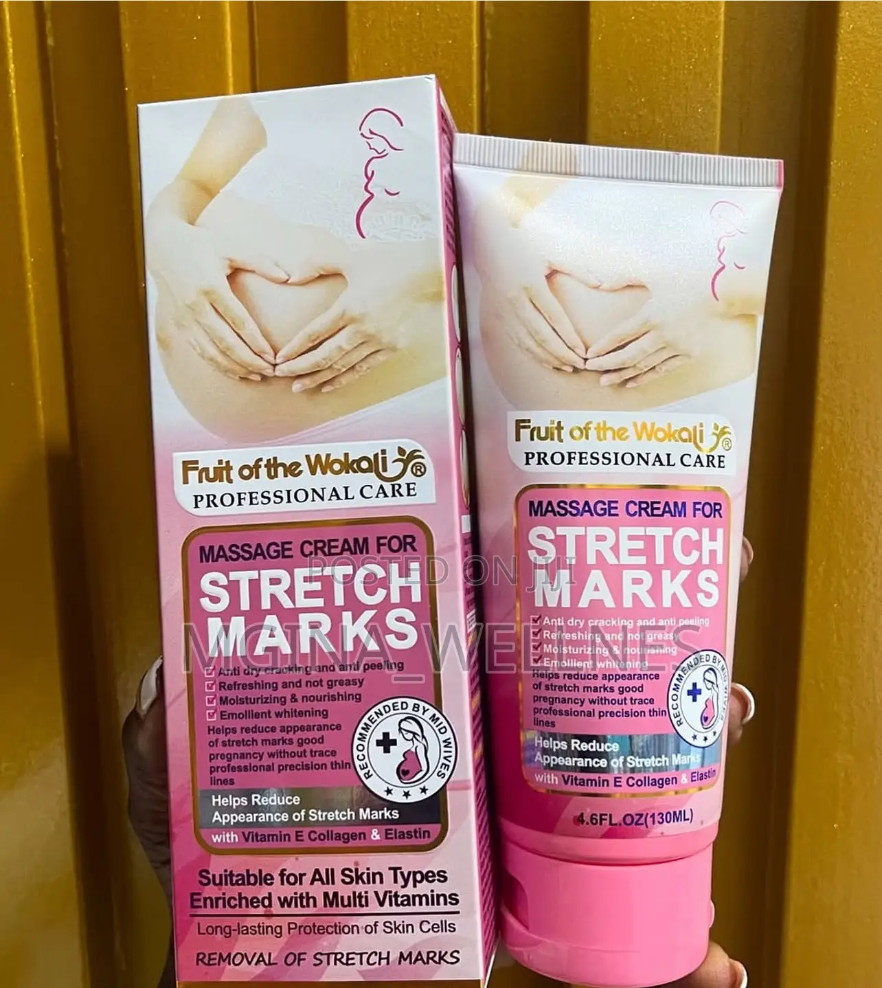 Fruit of the Wokali Massage Cream for Stretch Marks
