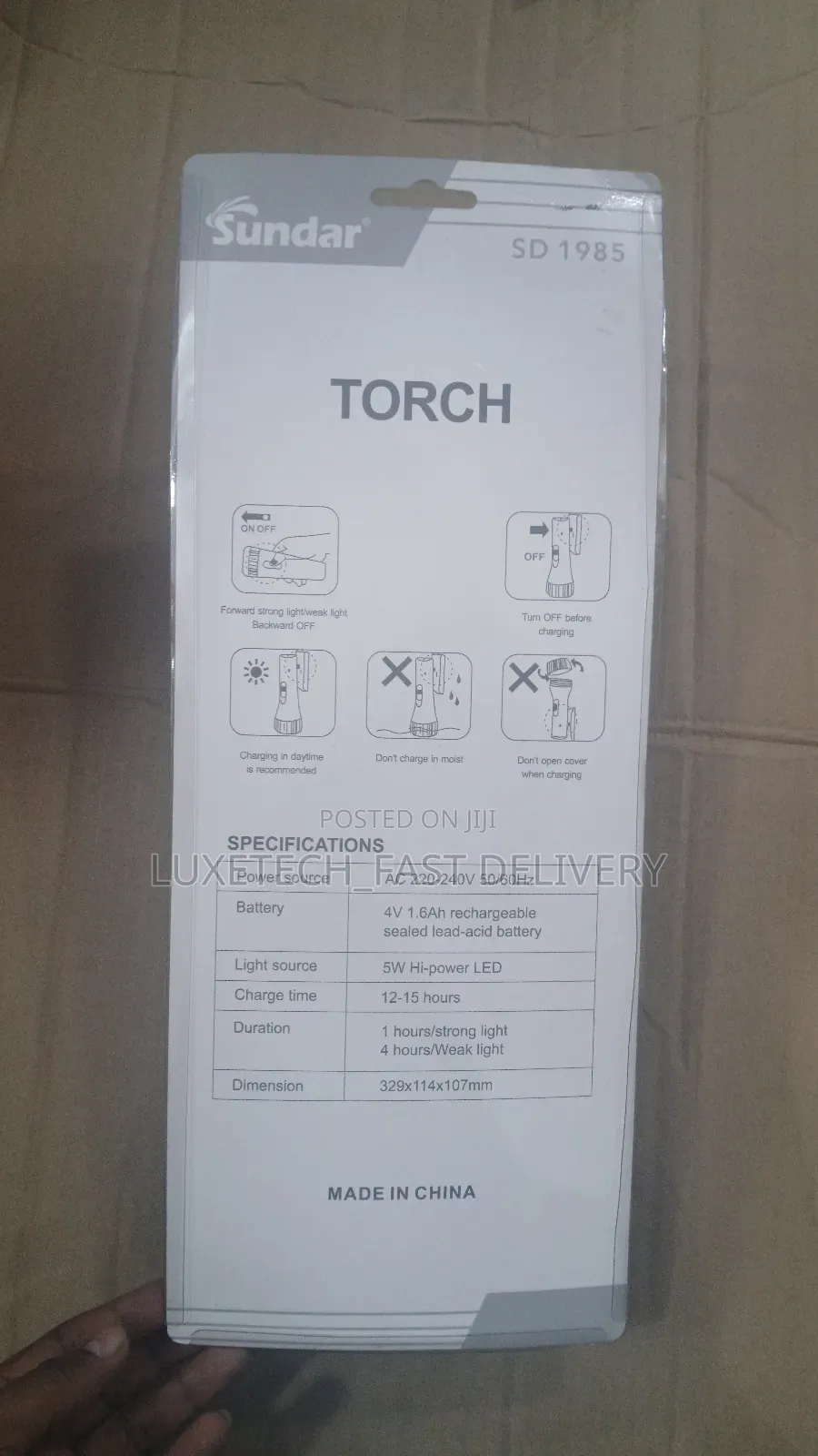 Sundar Rechargeable Torch (Flashlight)