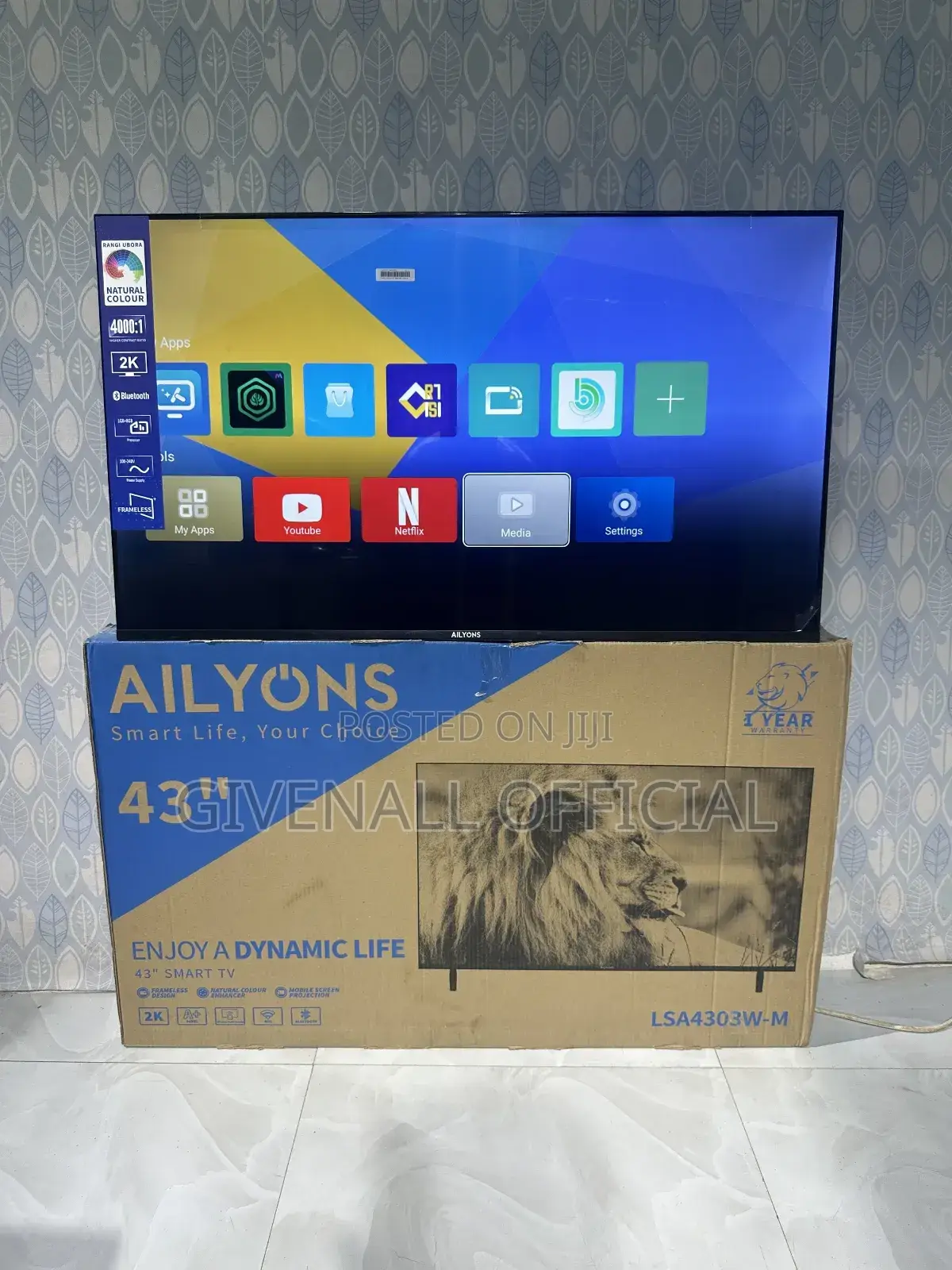 Ofa Ofa = Ailyons Tv Nchi 43 Smart Android Frameless
