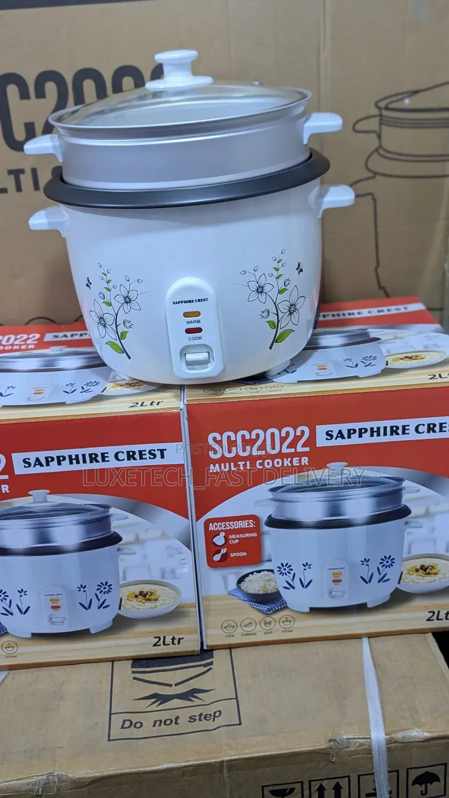 Sapphire Crest Rice Cooker 2l With Steamer