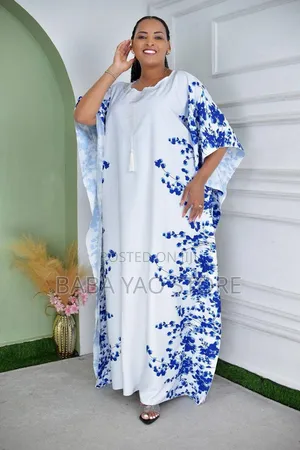 Women's Oversized Short-Sleeved High-Waist Big Swing Dresses