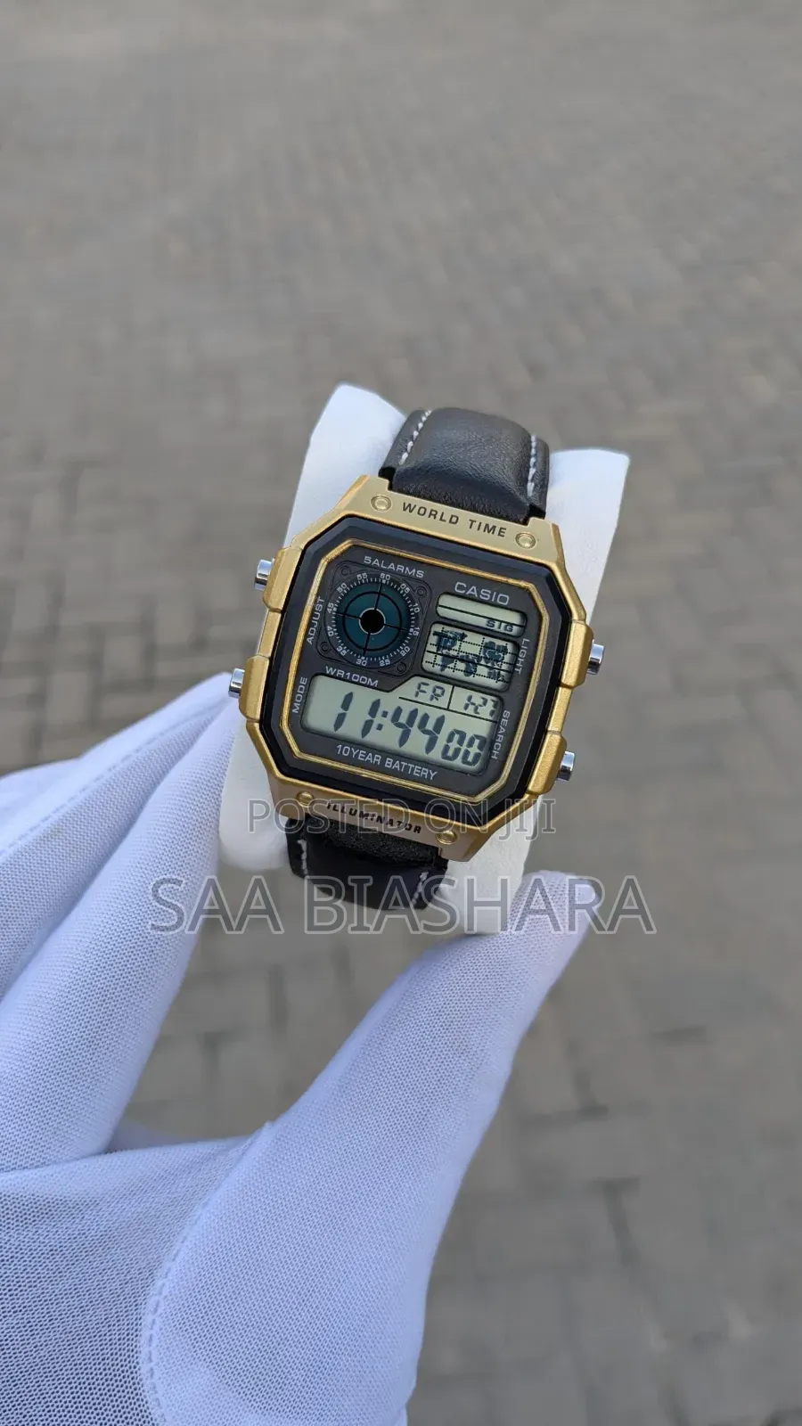 Casio Vintage Digital Watch Gold and Black