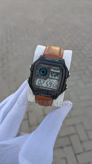 Casio Vintage Digital Watch Brown and Black