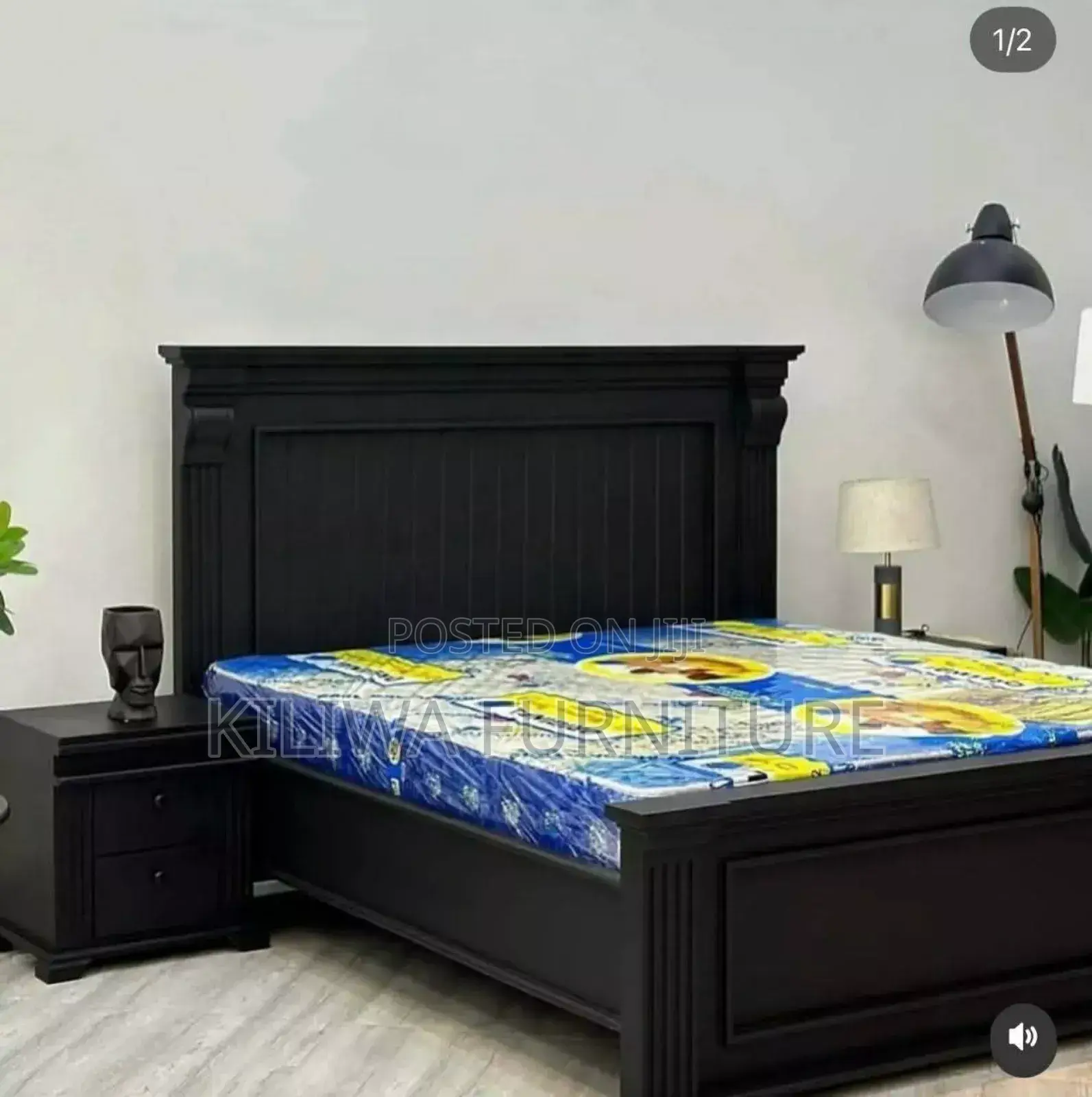 Classic Wooden Bed 5 6 With Two Bedsides