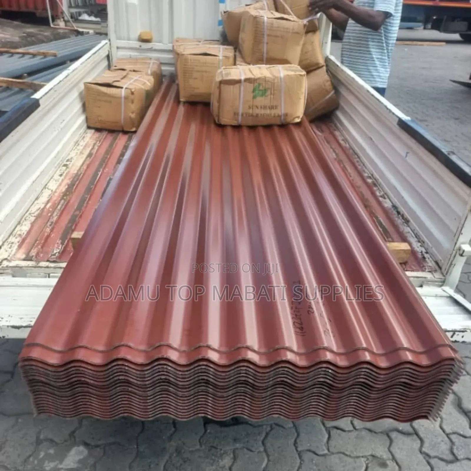 Corrugated With a Brick Red Color (Bati Za Mgongo Mdogo)
