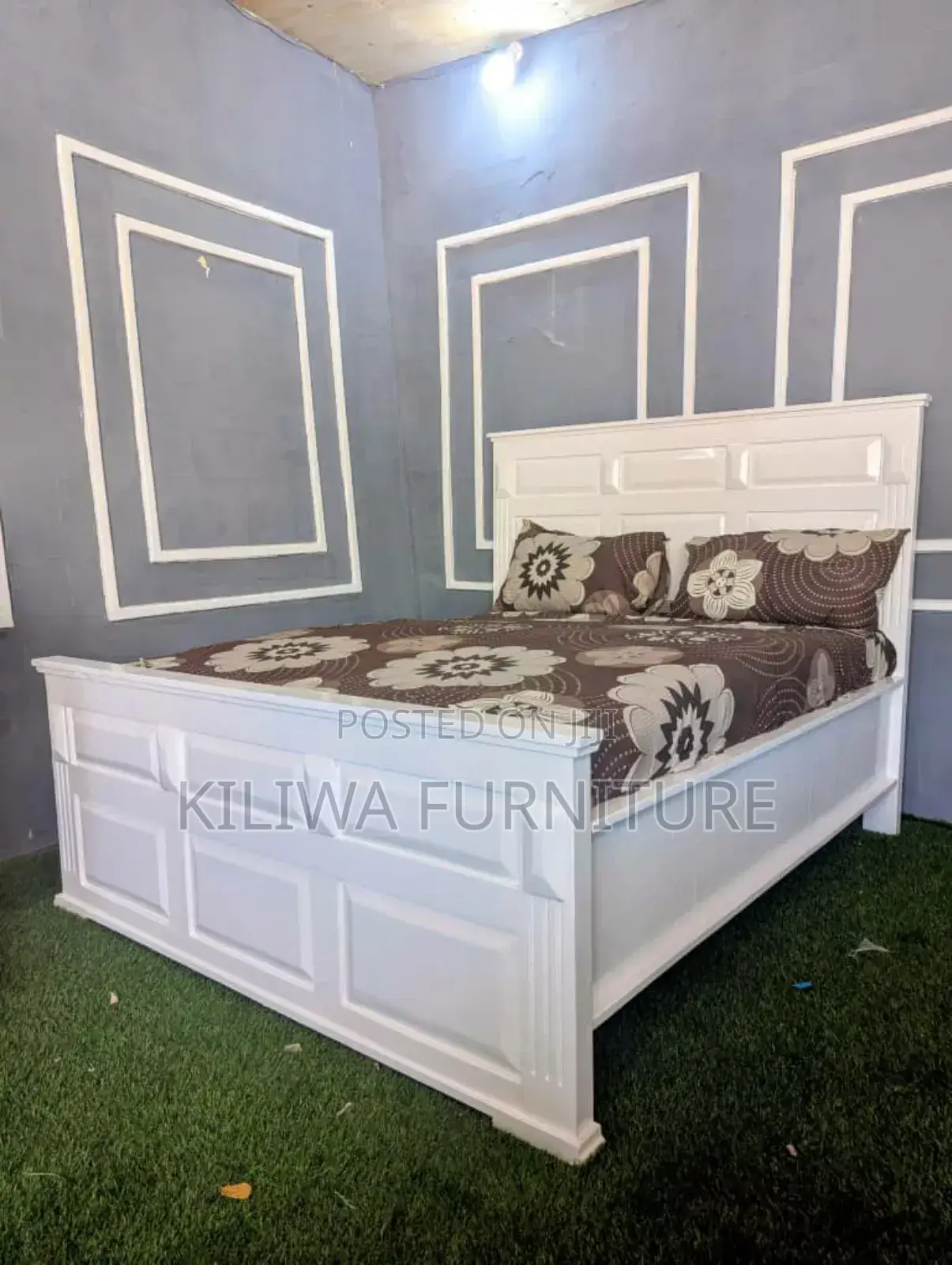 Kitanda Cha Mbao Ngumu 5 6