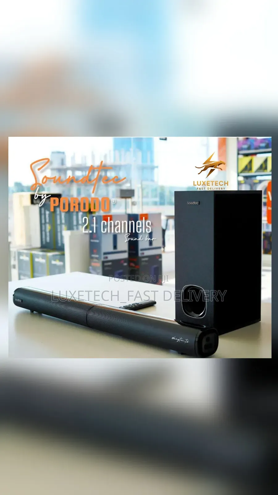 Porodo Soundtec 2.1 Ch Soundbar 100w