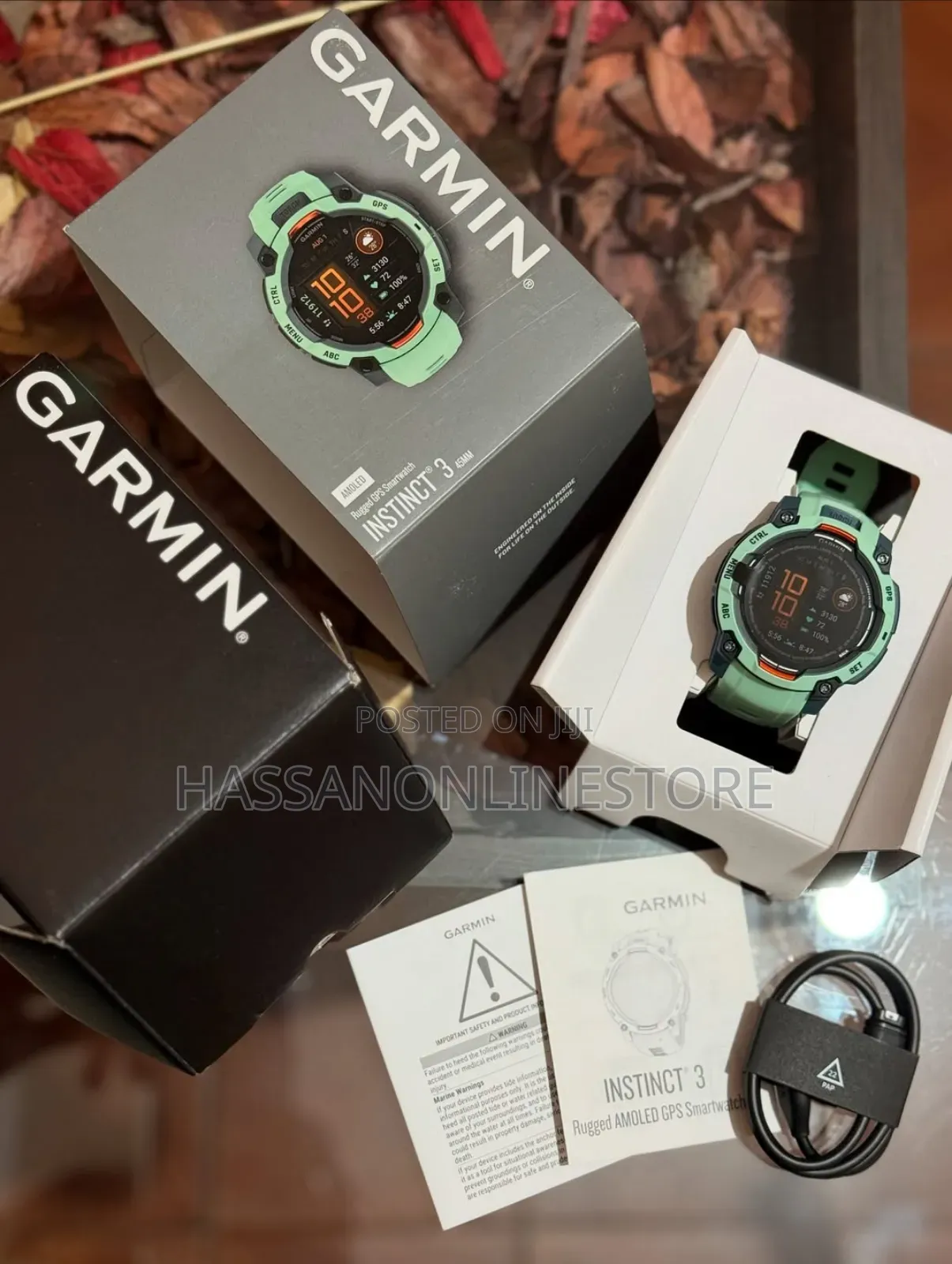 Garmin Instinct 3 Amoled Rugged GPS Smartwatch 45mm - Green