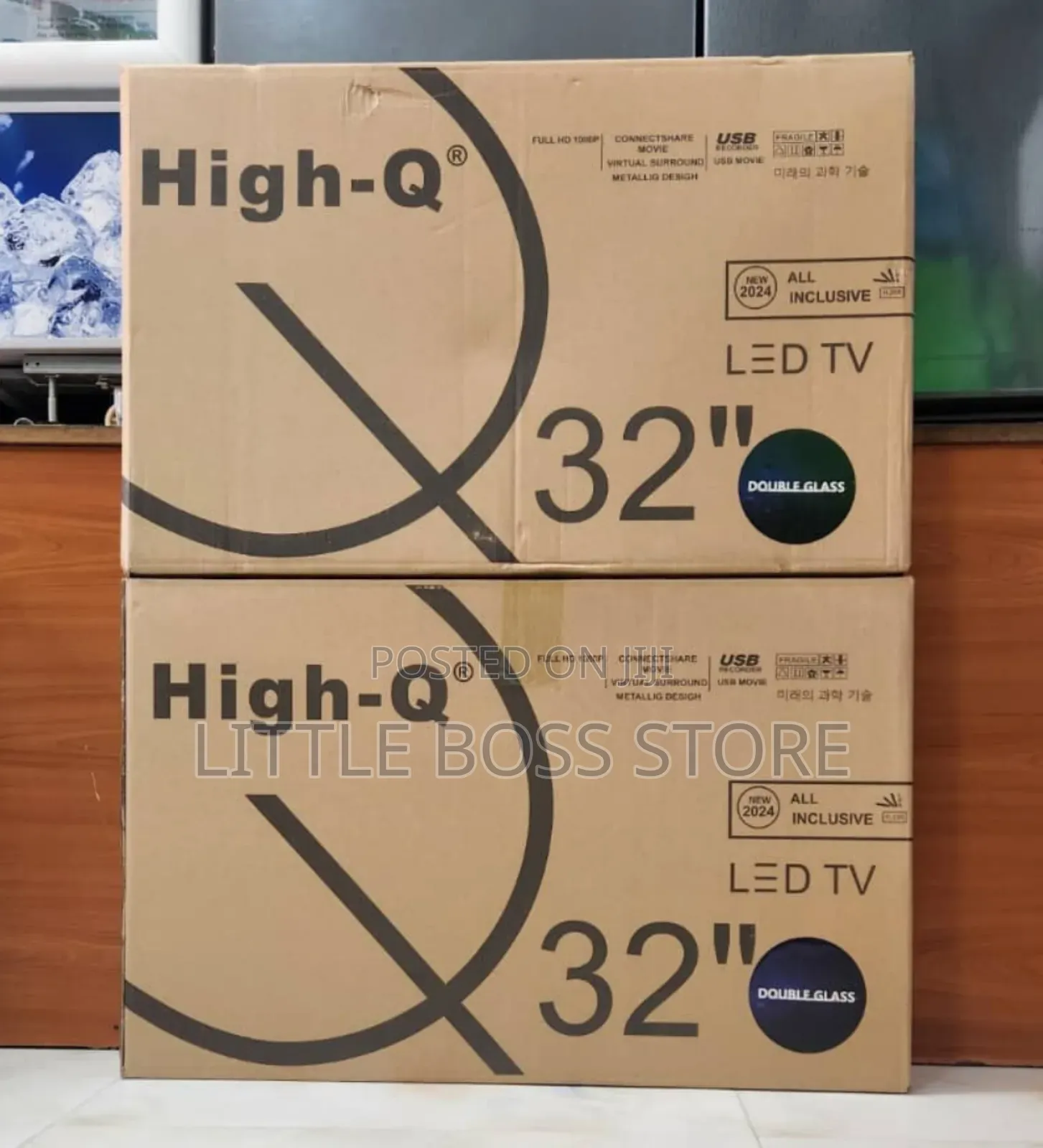 High Q Inch 32 Tv Double