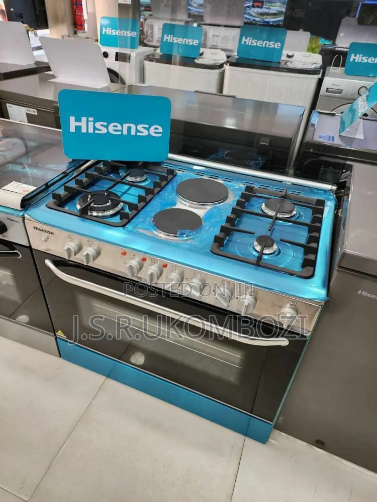 Cooker 4 Gas + 2 Electric Plate Ll Electric Oven 60x90