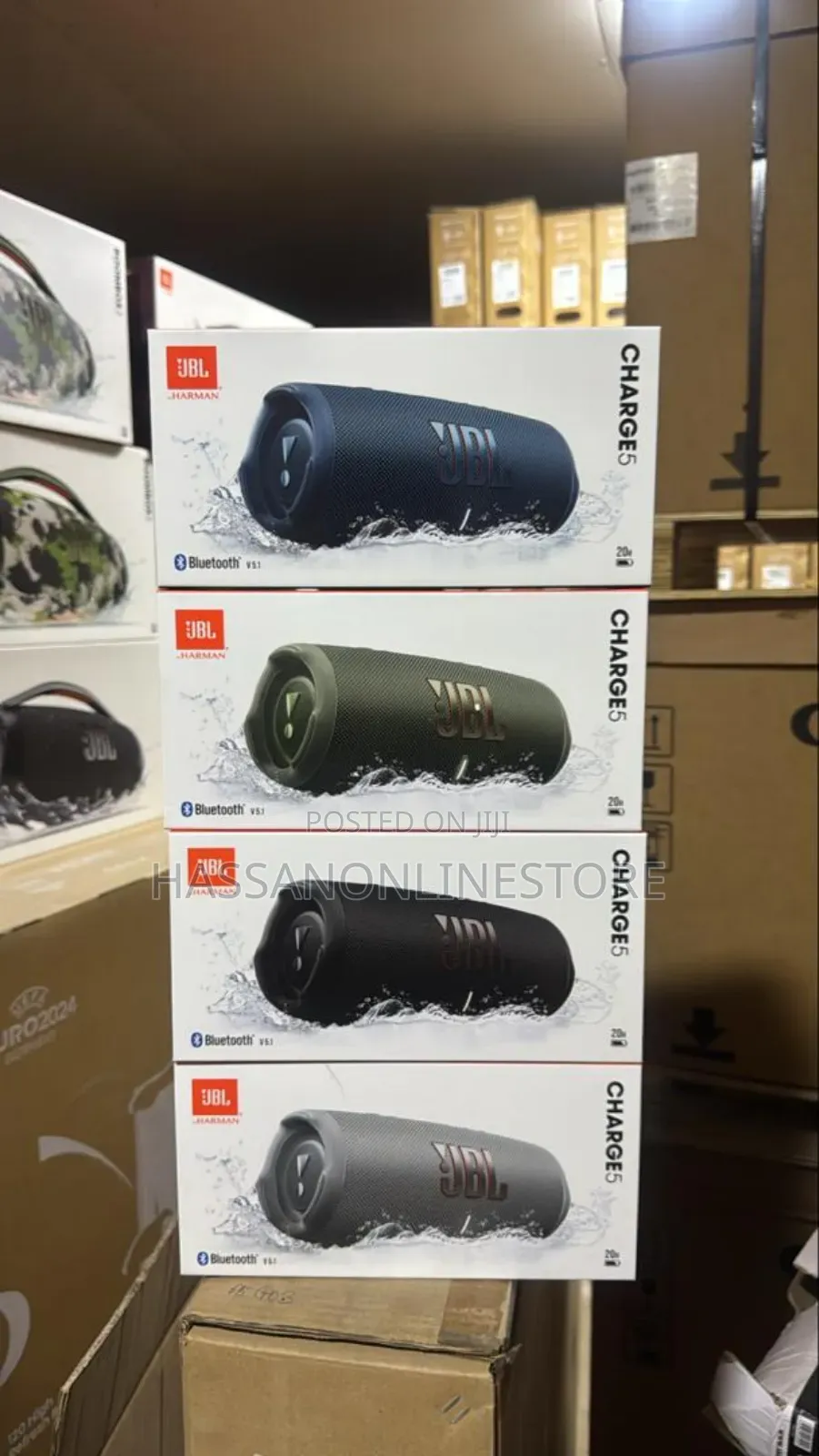 JBL Charge 5 Portable Bluetooth Speaker - Gray