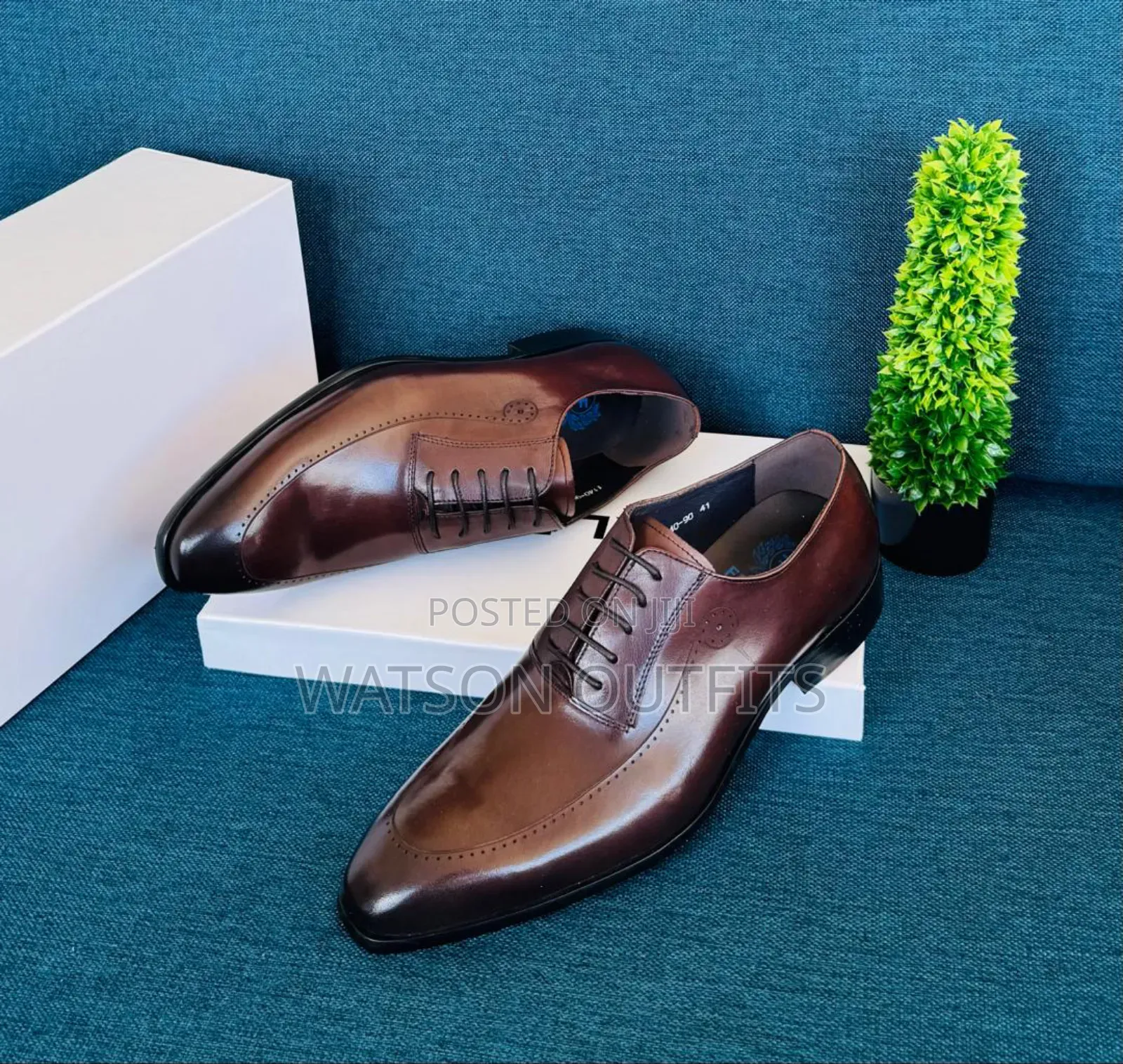 Leather Lining Shoes or Viatu Vya Ngozi New and Official