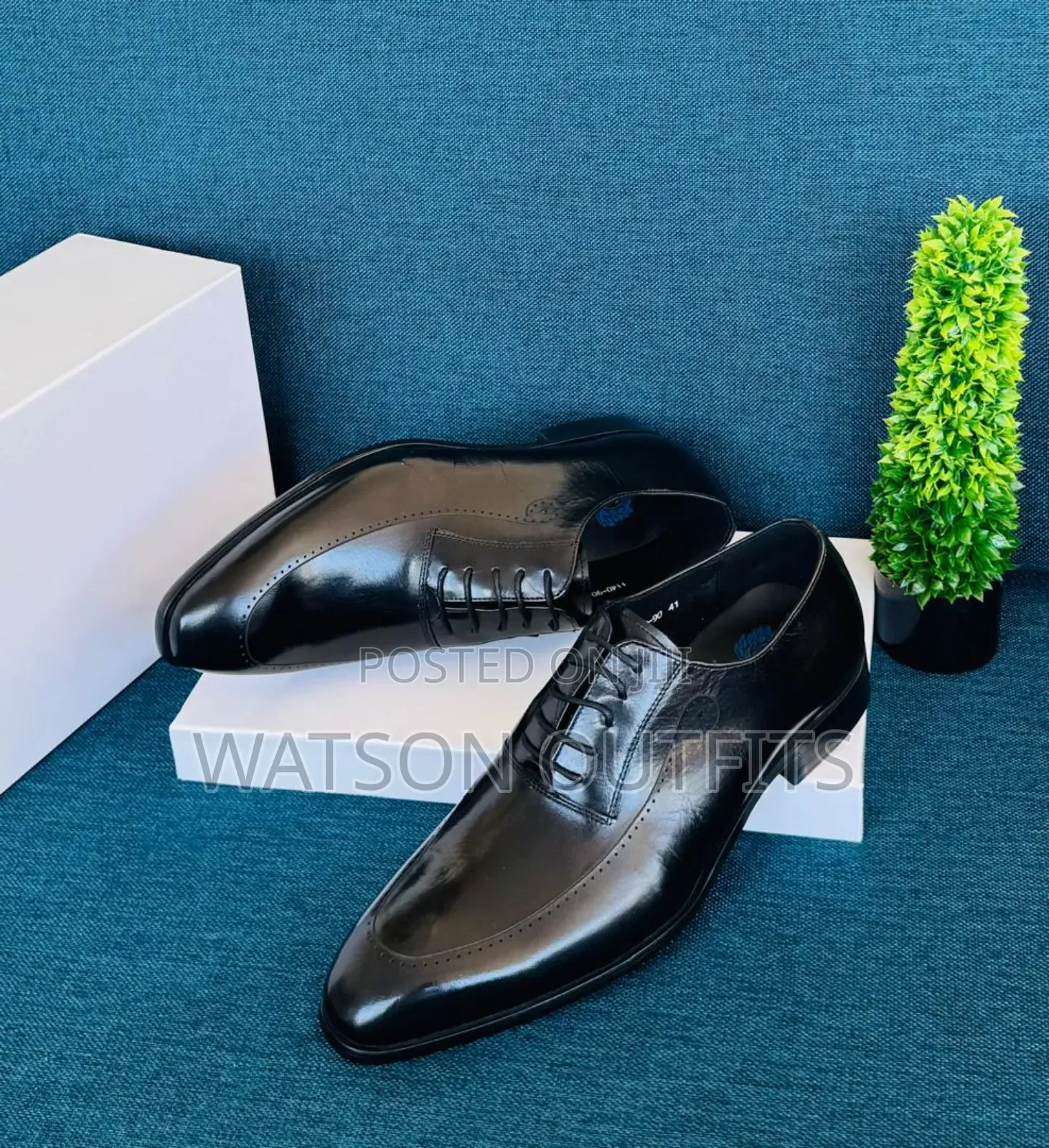 Leather Lining Shoes or Viatu Vya Ngozi New and Official