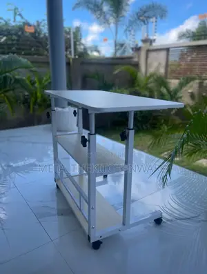 Adjustable Laptop Table With Movable Wheels