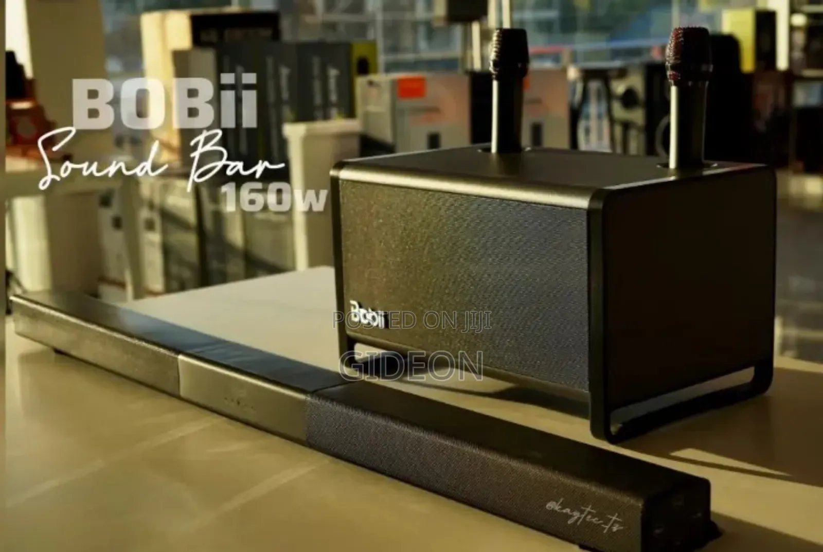 Bobii Sound Bar With 2 Mic