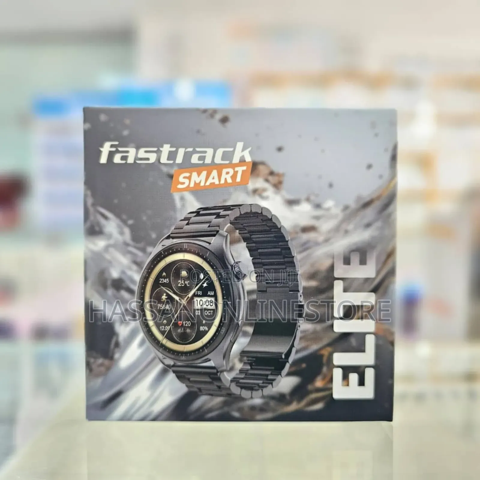 Fastrack Smartwatch Elite Silver Metal Case and Silver Metal